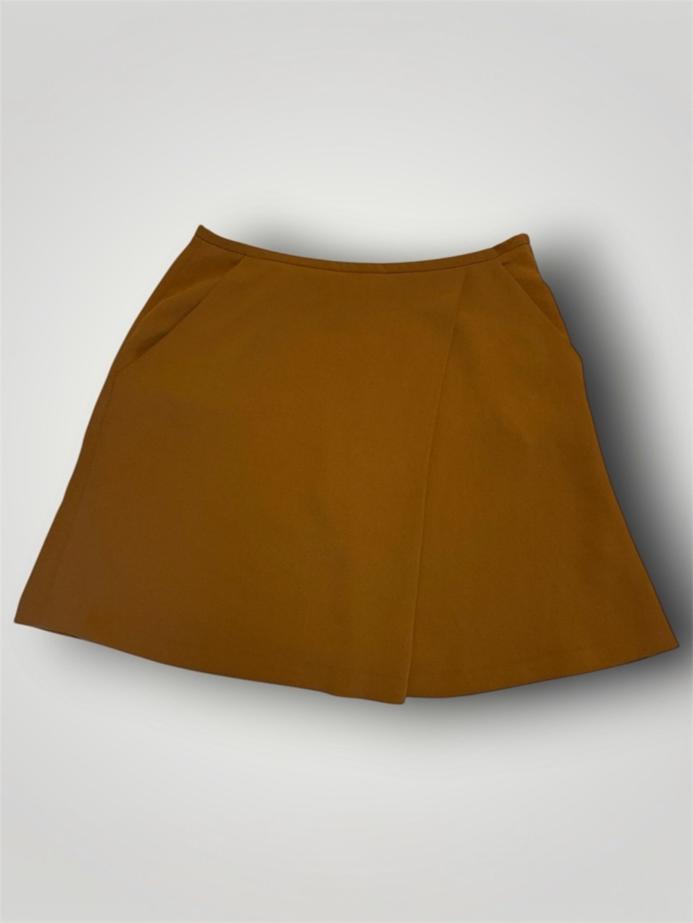 Wilfred A-Line Mini Skirt in Camel Brown Sz 10